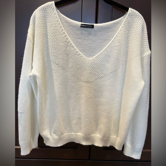 SHEIN Cream off shoulder sweater - Picture 2 of 4